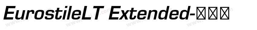 EurostileLT Extended字体转换